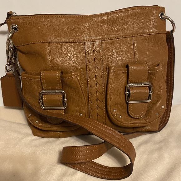 Tignanello Purse Shoulder/crossbody Bag Brown Leather - Picture 9 of 11
